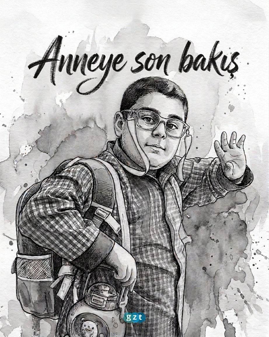 他跟妈妈告别后，再也没有回来。。。。 