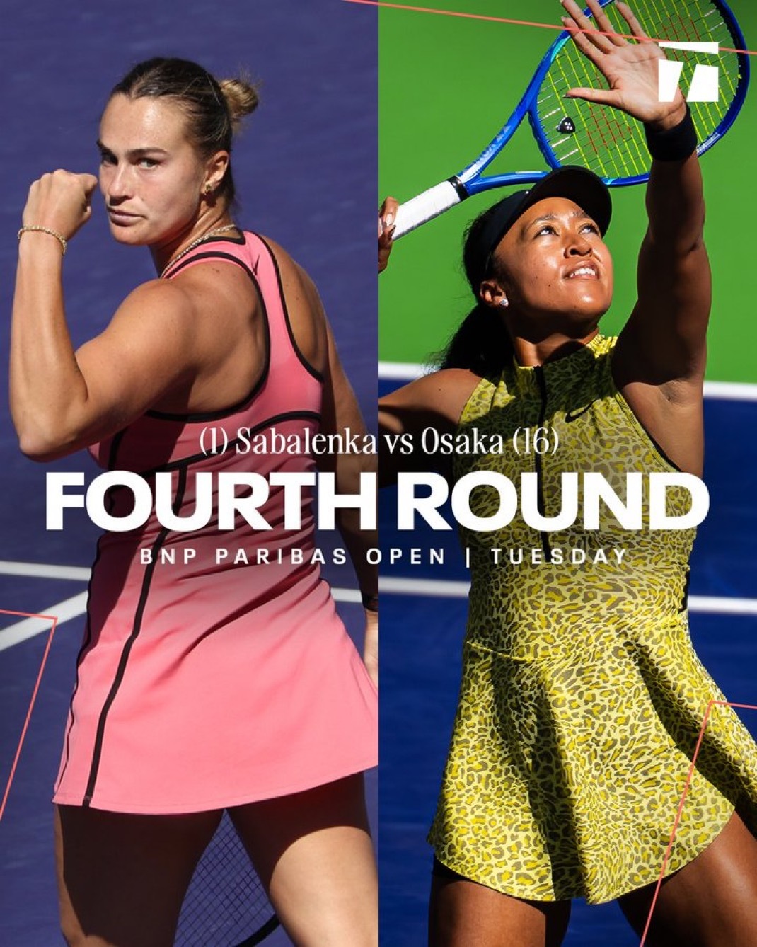 印第安维尔斯第四轮 萨巴伦卡 辛纳出战，伊埃拉压轴1号球场 明天凌晨2点 🇧?