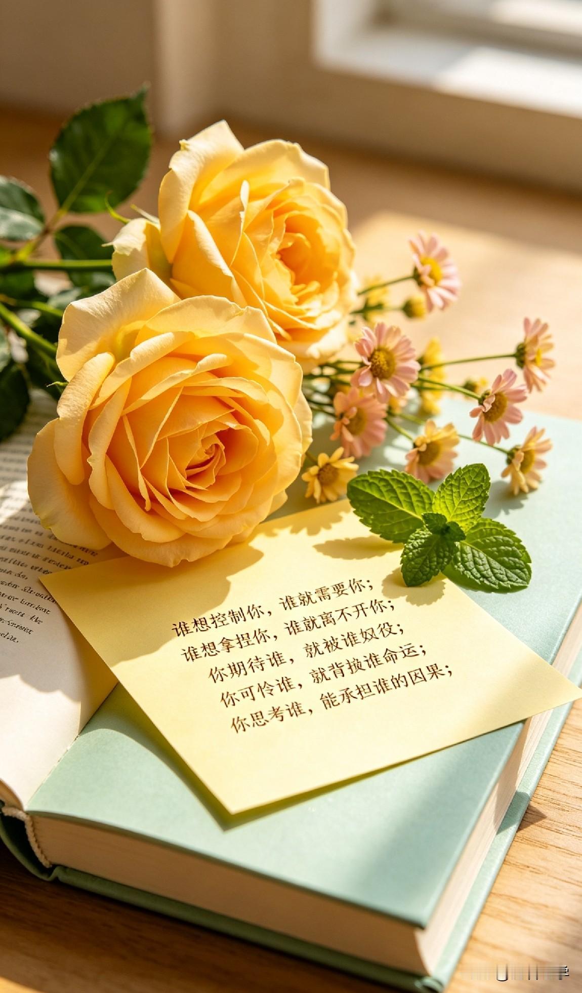 谁想控制你，谁就需要你；谁想拿捏你，谁就离不开你；你期待谁，就被谁奴役；你可怜谁