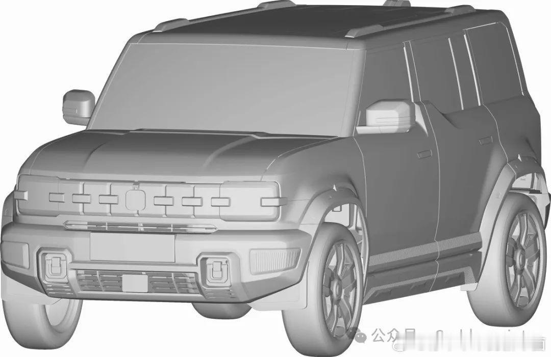 #这是你要的潮车吗# 奇瑞全新SUV专利图，看着跟iCAR 03比较相似#汽车#