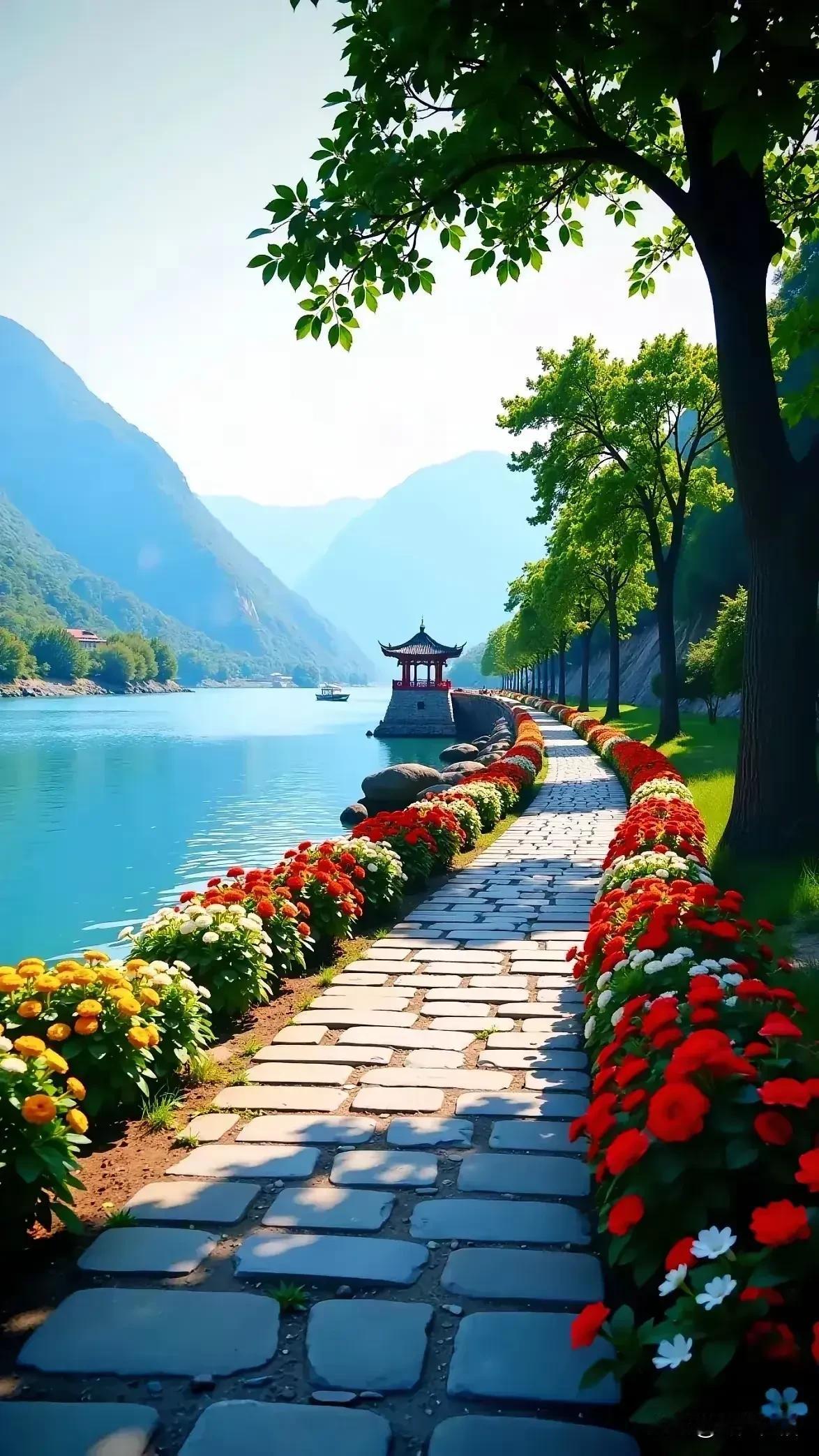 《如梦令·行途》
 
未知藏尽佳境，
步履自成光景。
莫问远方遥，
且踏今朝前行