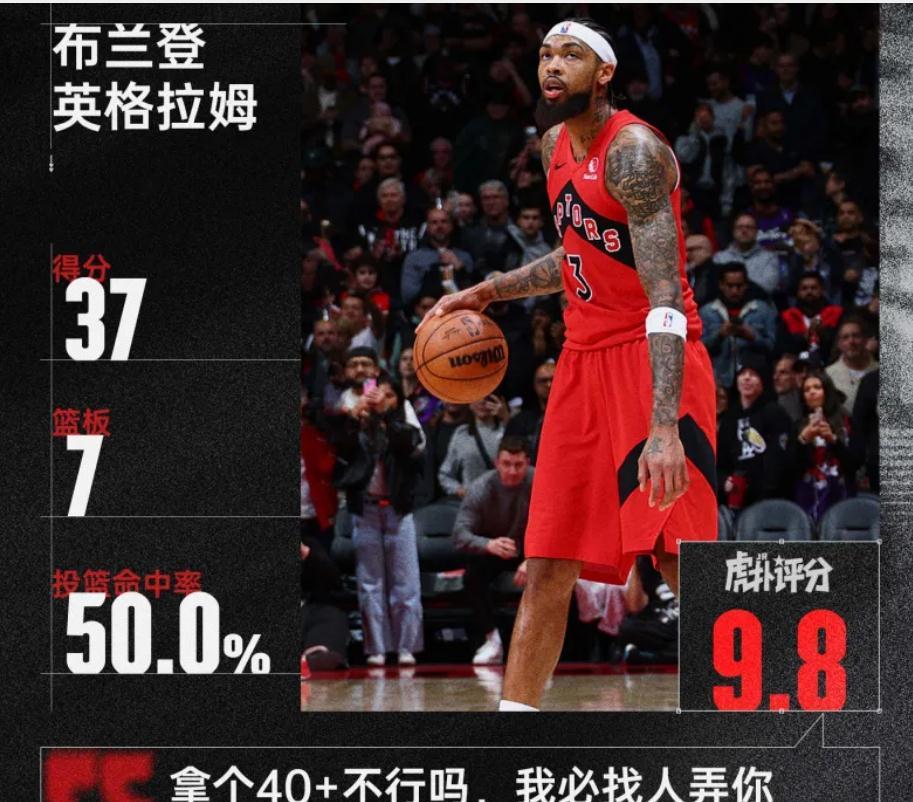 震惊，战斗力爆表！
英格拉姆全场30投15中，砍下37分7篮板2助攻1抢断，率队