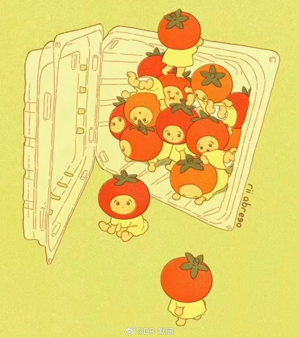 插画师Rii Abrego的作品画风温暖可爱，充满少女心，带有80年代的复古趣味