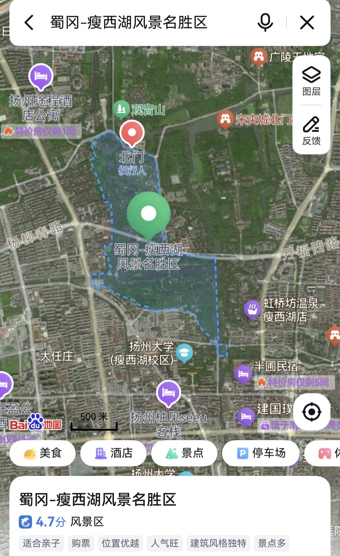 扬州，从瘦西湖风景名胜区2到邗江区2是拔提用重吗？
蜀冈-瘦西湖风景名胜区，位于