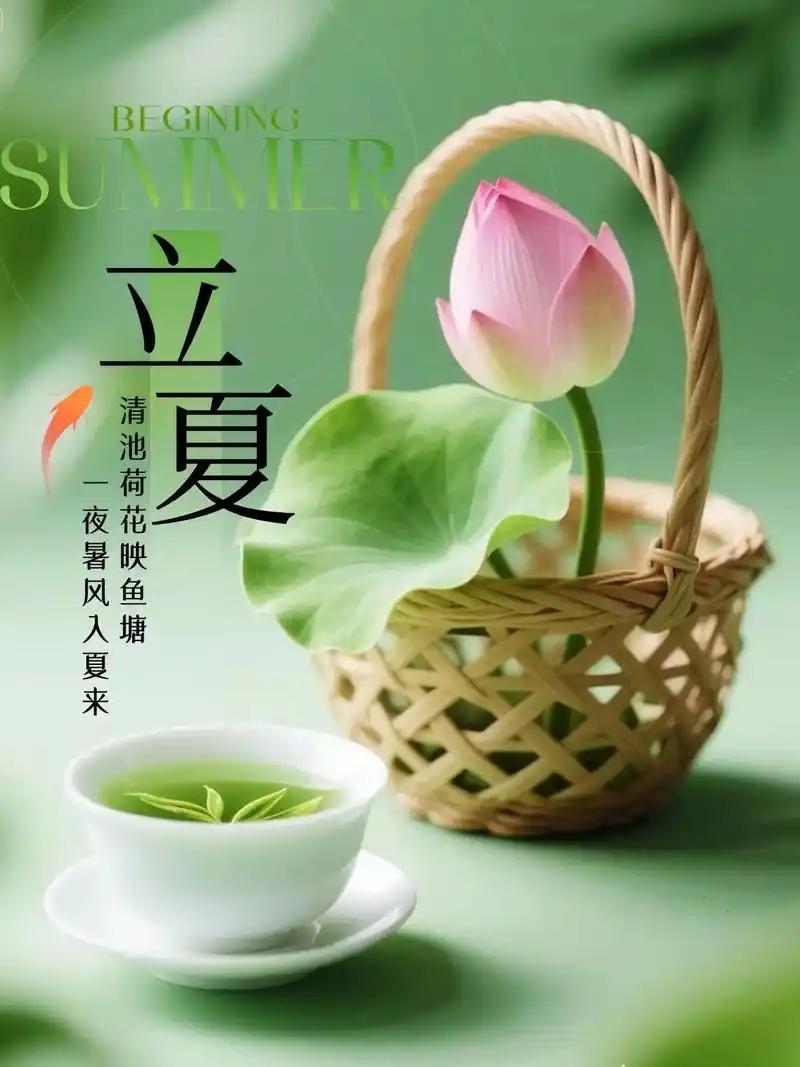鹧鸪天·立夏悠闲
 
风送残春入夏长，晴光漫染小庭芳。
藤阴静卧听虫起，竹院闲斟