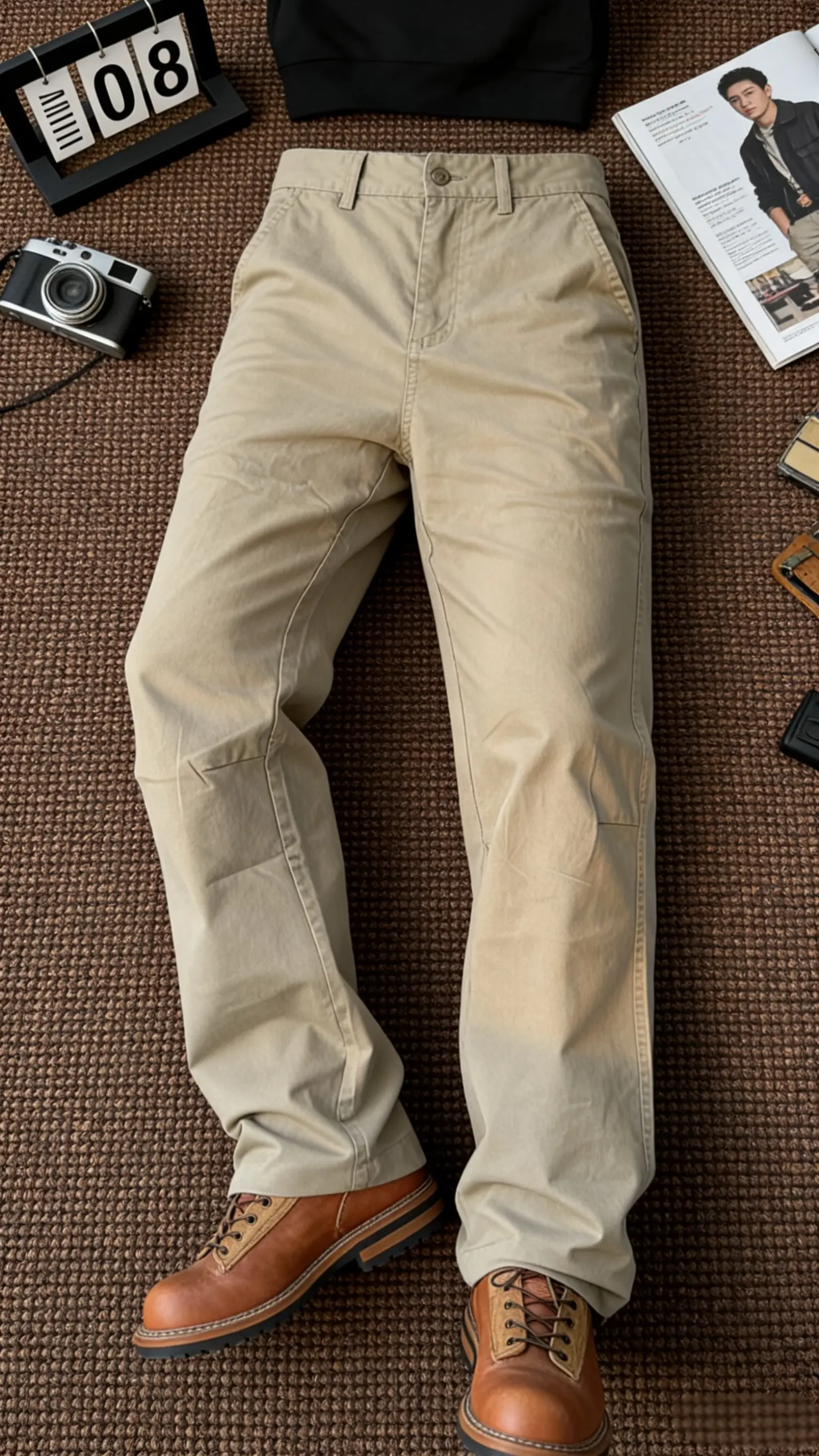 谁能拒绝这款“通勤休闲裤2代”四季美式休闲水洗做旧工装百搭长裤