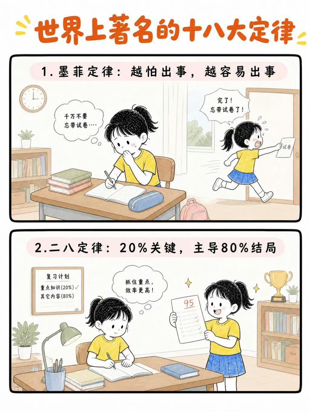 很多道理，不用等长大碰壁才明白。
这18个世界著名定律，用通俗易懂的漫画讲透人性