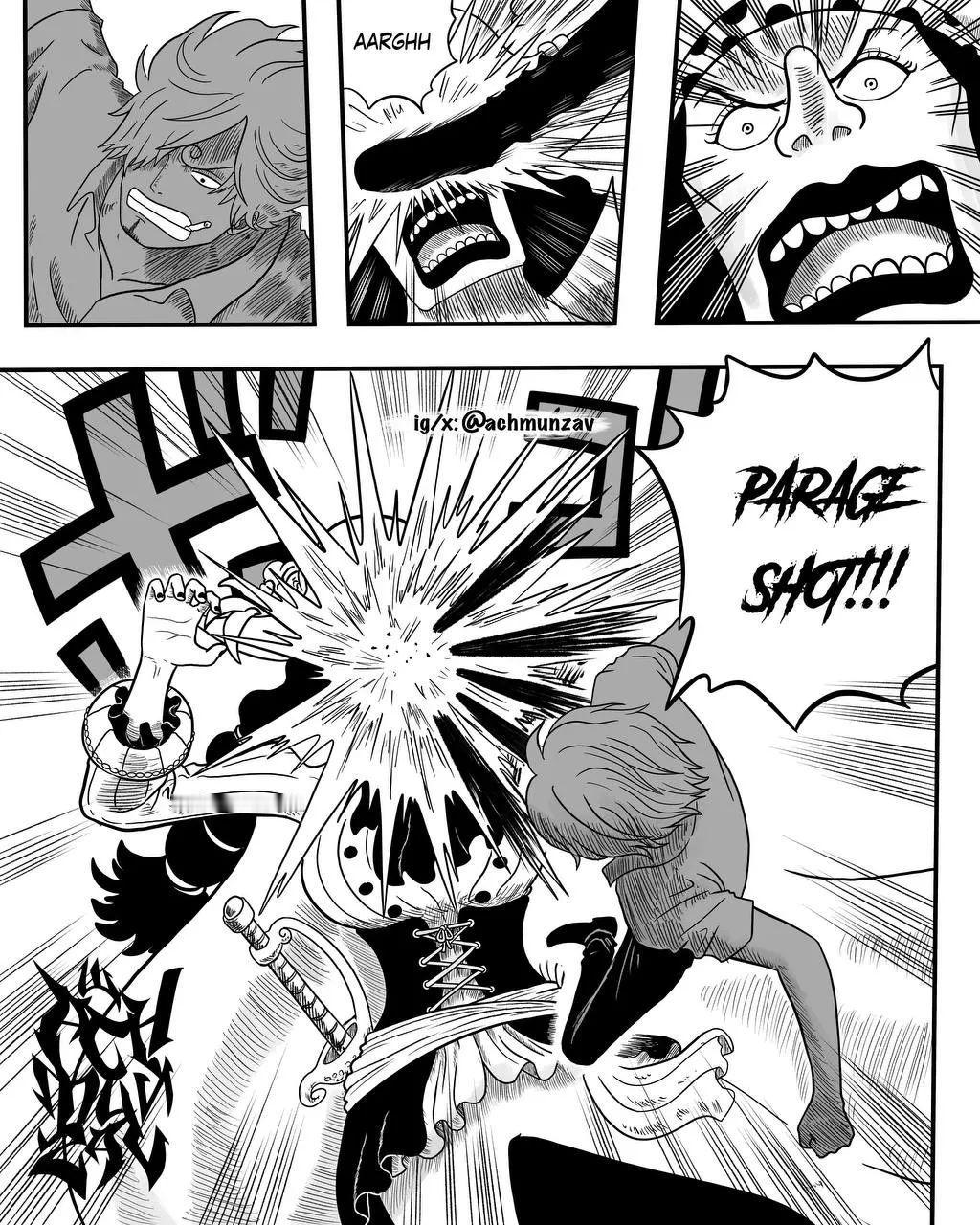 山治 VS 九尾狐戴彭！整容踢又来了[色]画师：achmunzav#海贼王##动