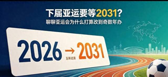 下届亚运要等2031？亚运会为什么打算改到奇数年办