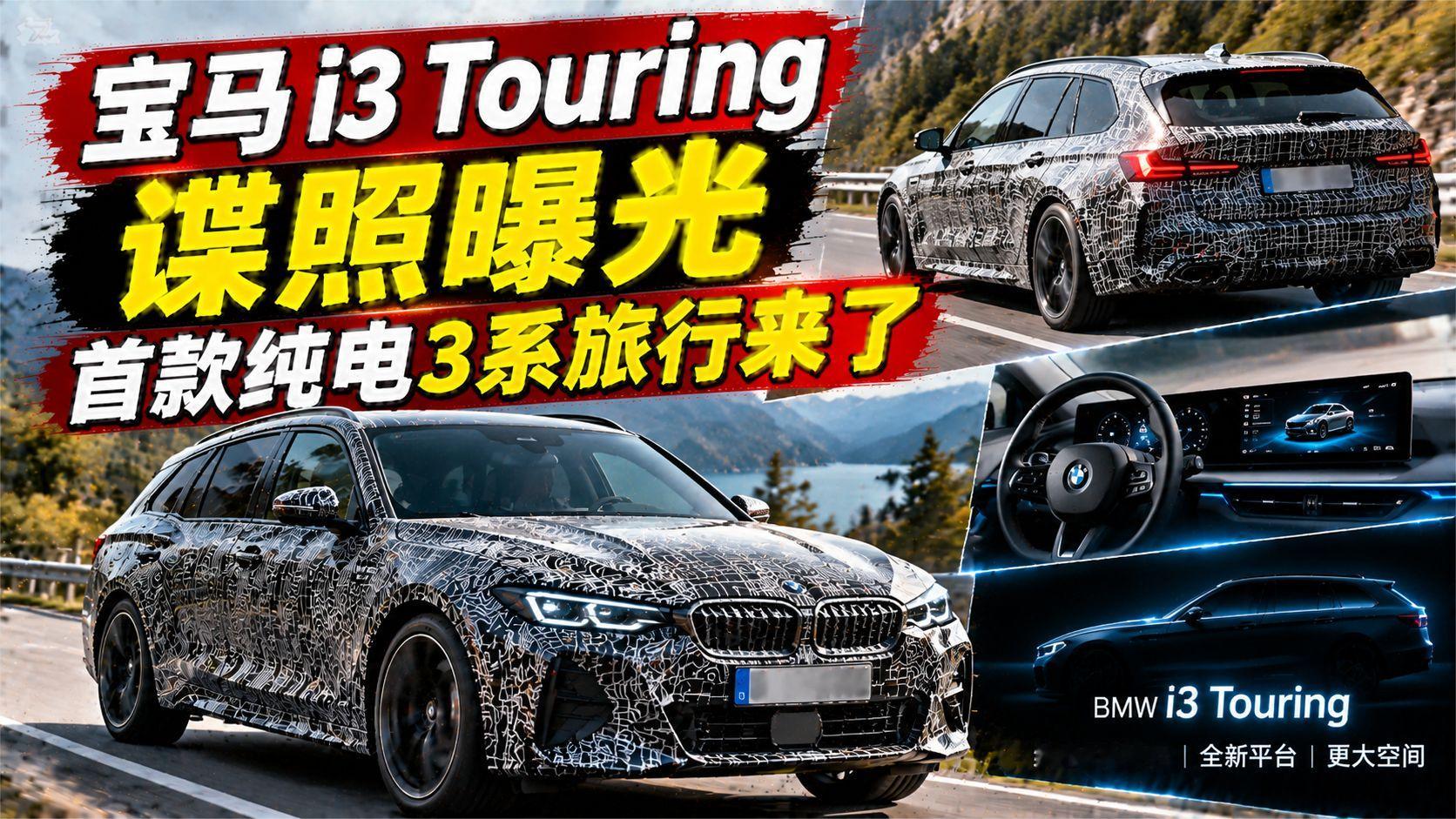 宝马 i3 Touring 谍照曝光，首款纯电 3 系旅行来了