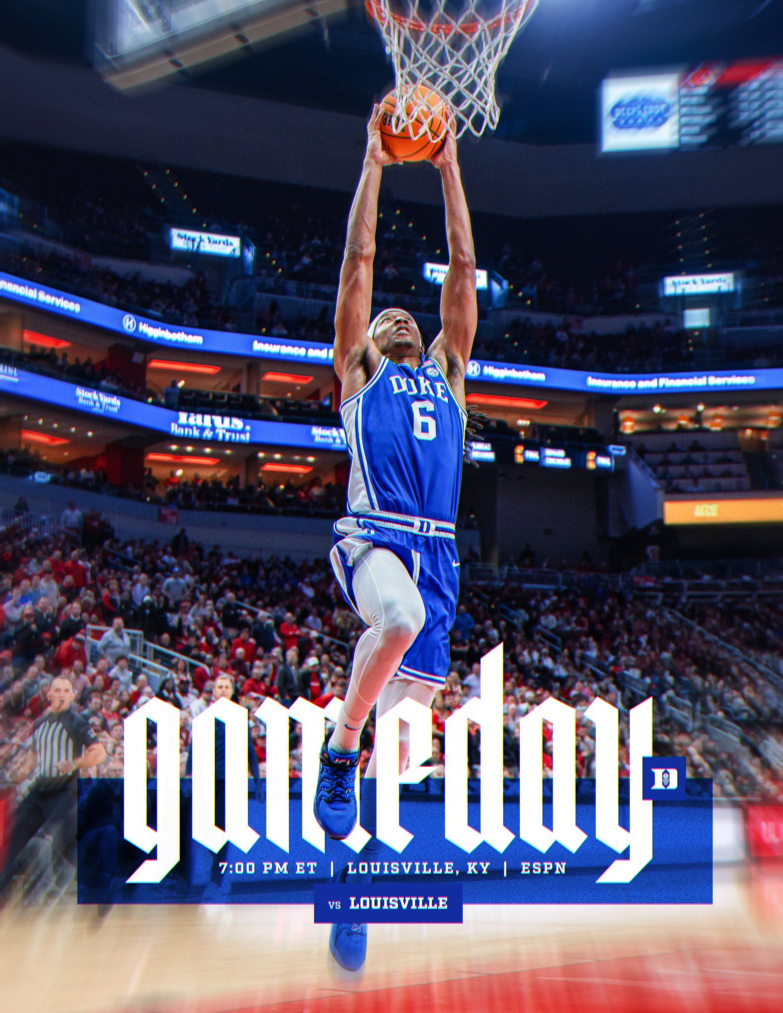 明天是比赛日！早上8：00对阵路易斯维尔 