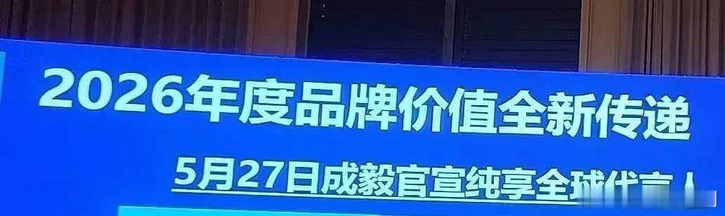 成毅又有代言好消息啦？ 