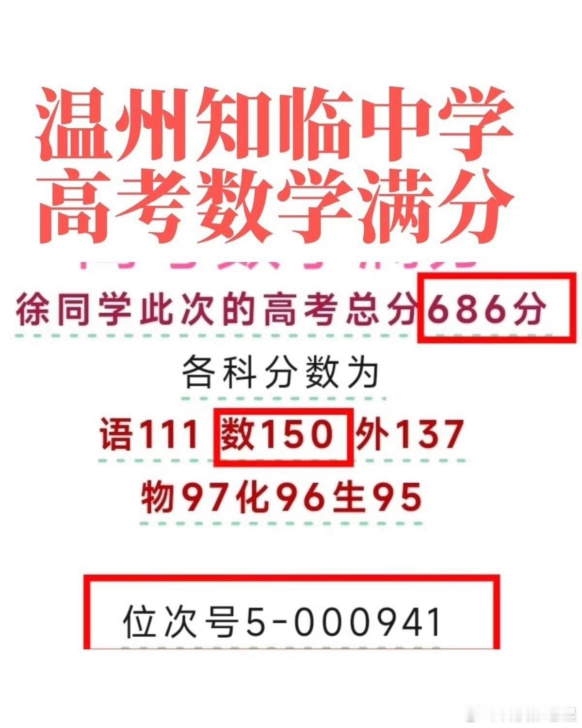 高考数学唯一满分就这种考生，估计会被清华北大破格录取吧？数学天才可遇不可求，不是