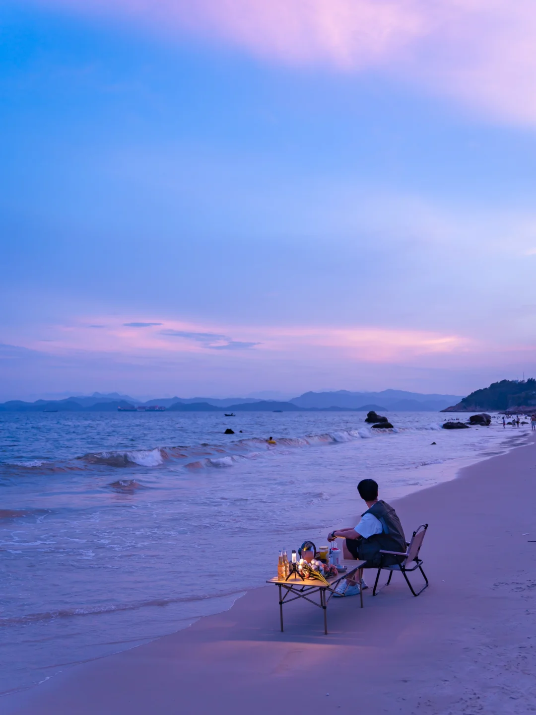 后悔没早来，深圳这片无人沙滩太治愈了‼️