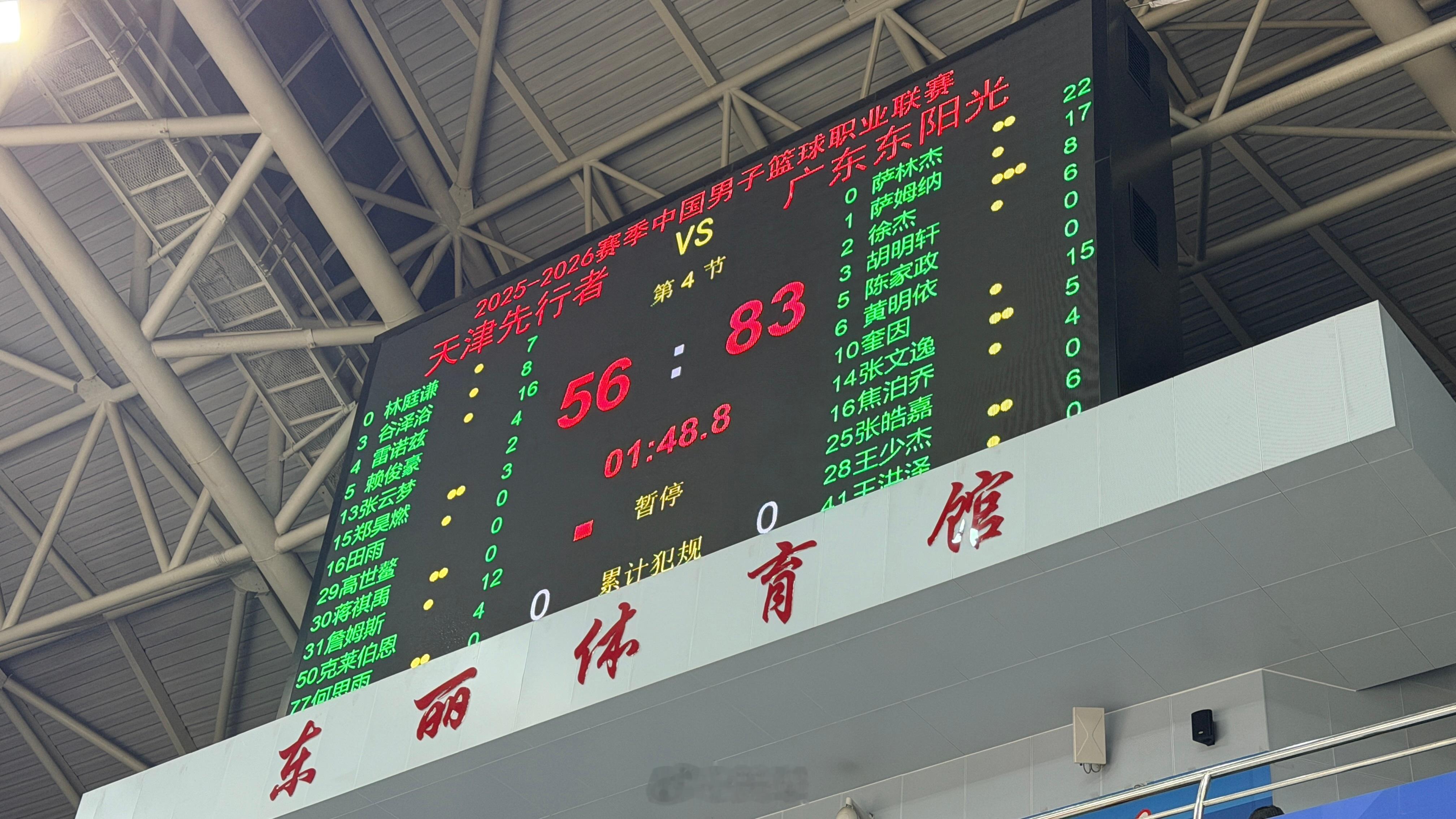 天津男篮vs广东男篮 好在家底够厚 天津·东丽体育中心