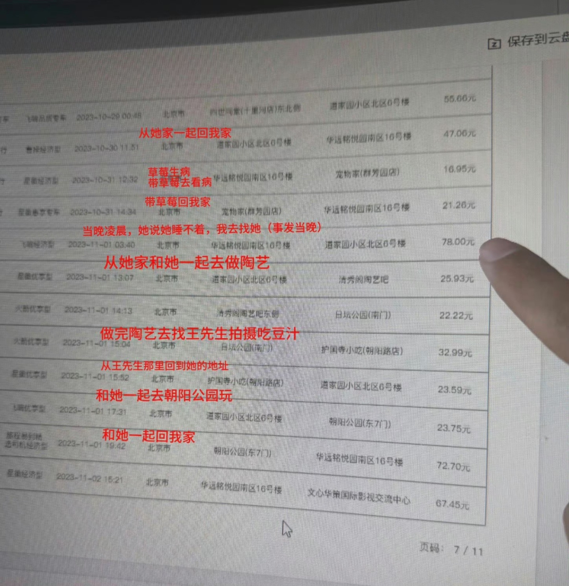 侯卓成公开打车记录侯卓成前女友侯卓成曾和杨汝晴提过分手侯卓成已报案我勒个豆！当时