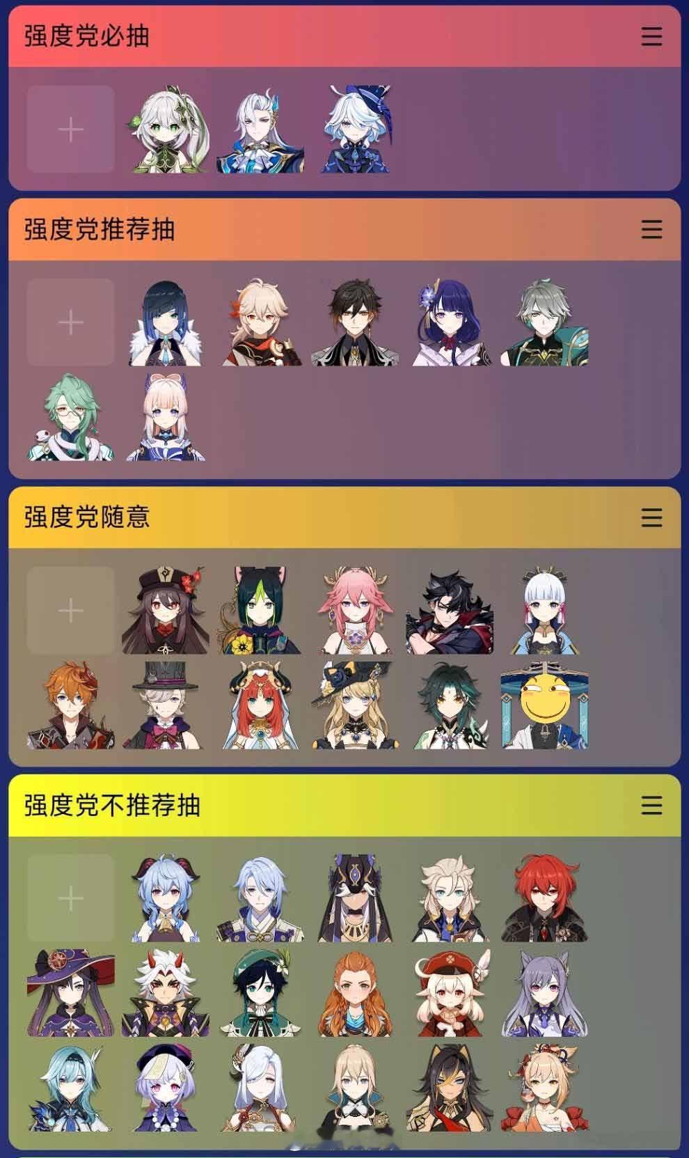 原神玩家自制五星角色抽取建议，你们认为合理吗？#原神# ​​​