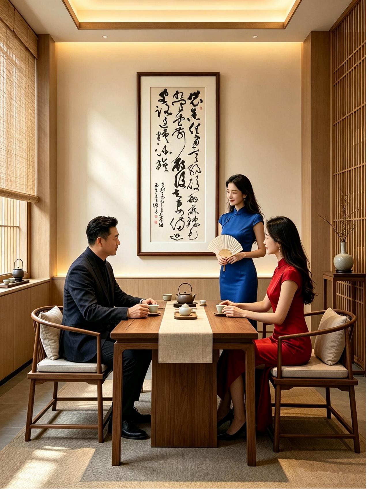 夫妻土菜馆：（作者：李克义）
 农舍佳肴土豆丝，酸甜麻辣色相宜。 
堂前厨后夫妻