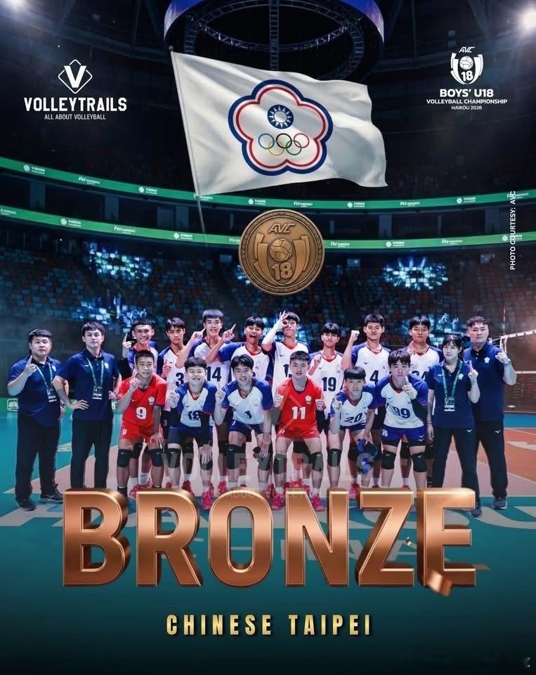 🏐排球亚青赛季军战 对岸战胜的是中国男排U18排球少年排球