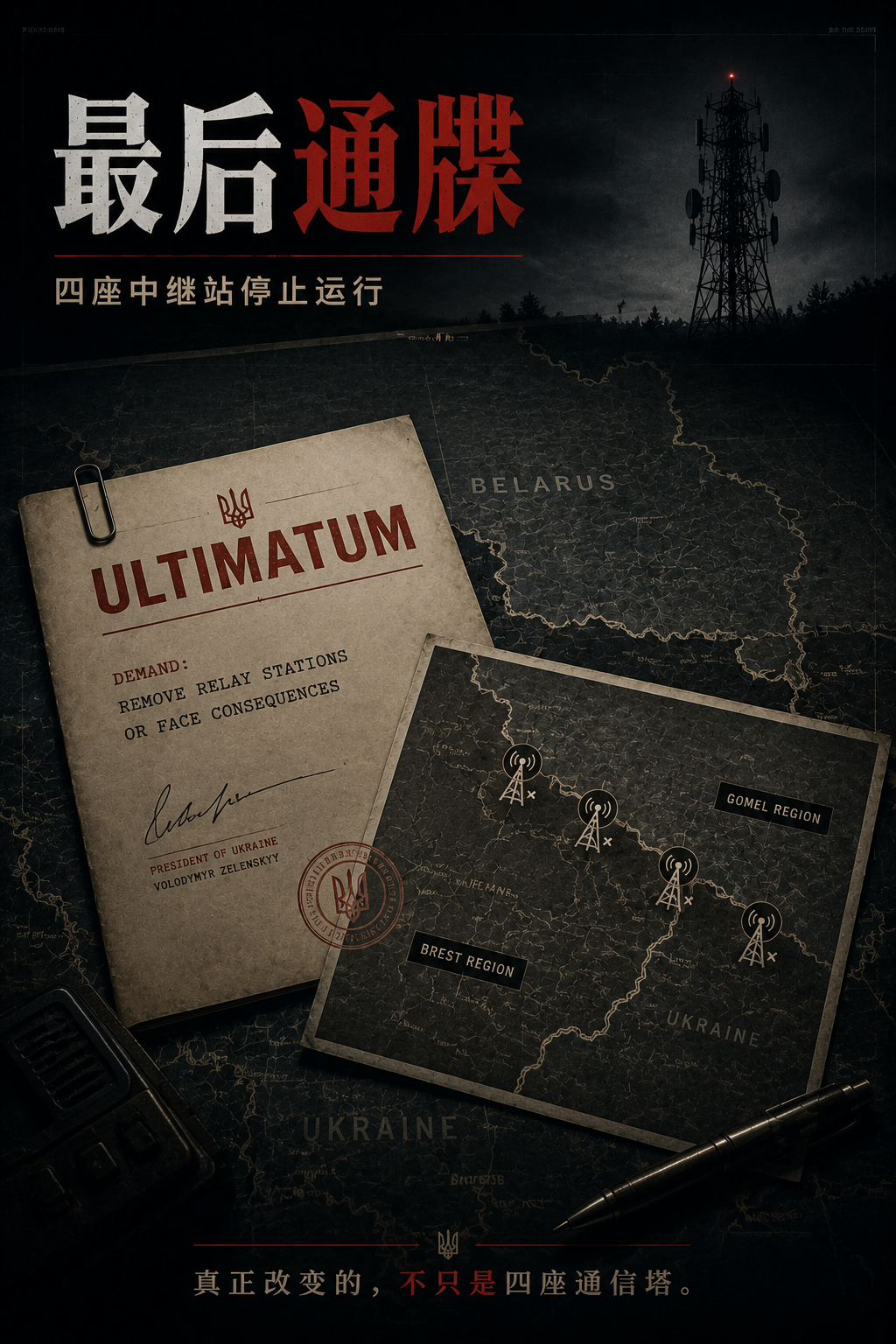 在泽连斯基的警告下，协助俄军的白俄罗斯的中继站停止工作，这对于战争走向有什么作用