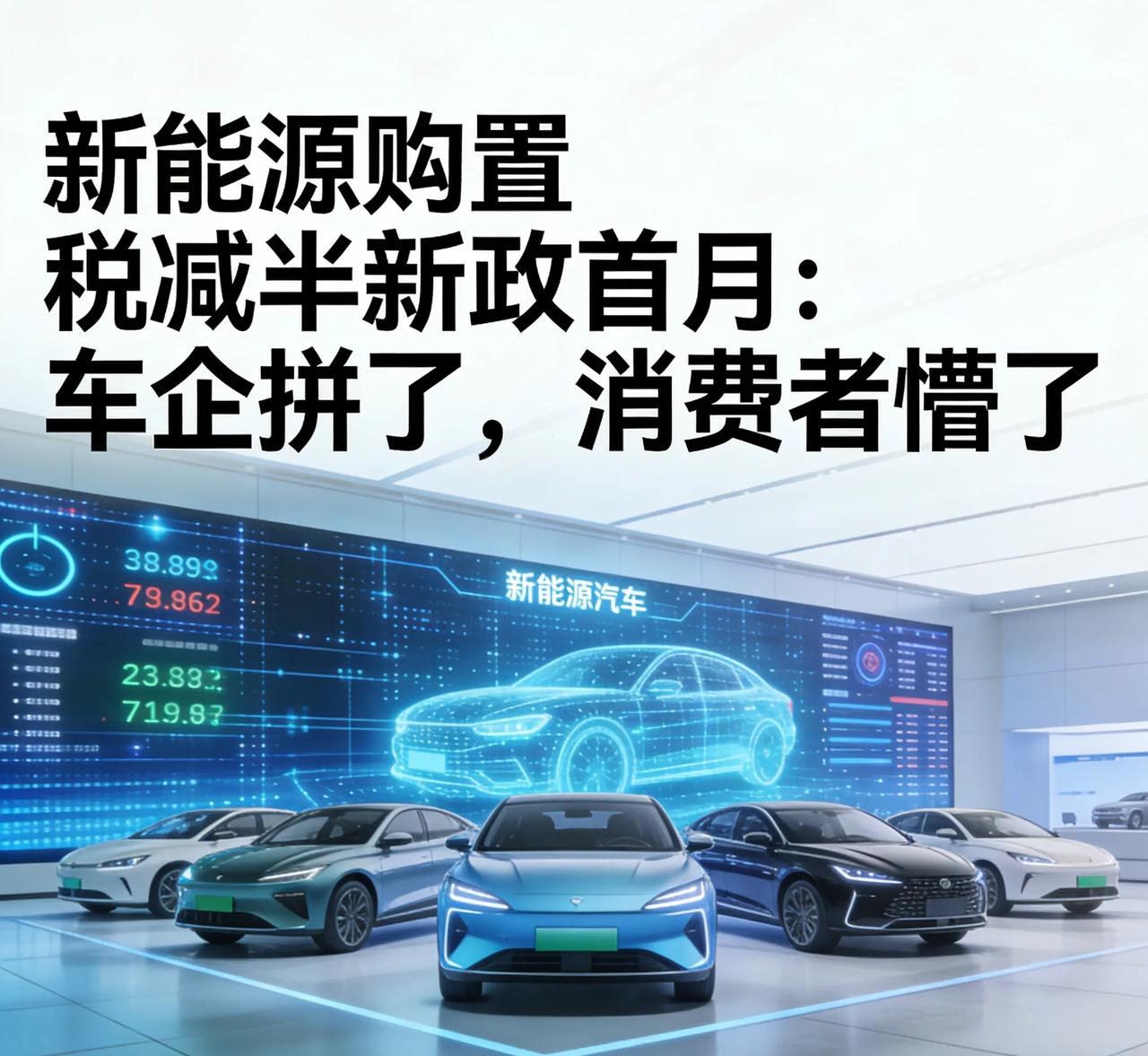 新能源购置税减半新政首月：车企拼了，消费者懵了
 
刚刷到2026年新能源购置税