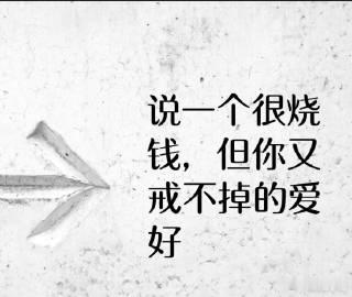 说一个很烧 钱，但你又戒不掉的爱好 ​​​