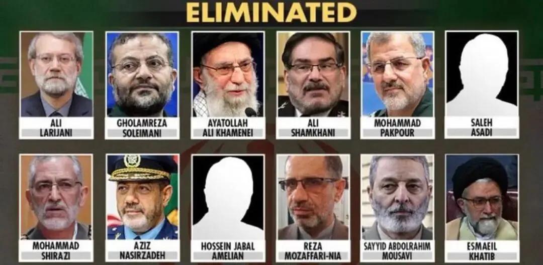 1. 战争持续近一个月，美军B-52战略轰炸机已进入伊朗领空直接投弹，标志着伊朗