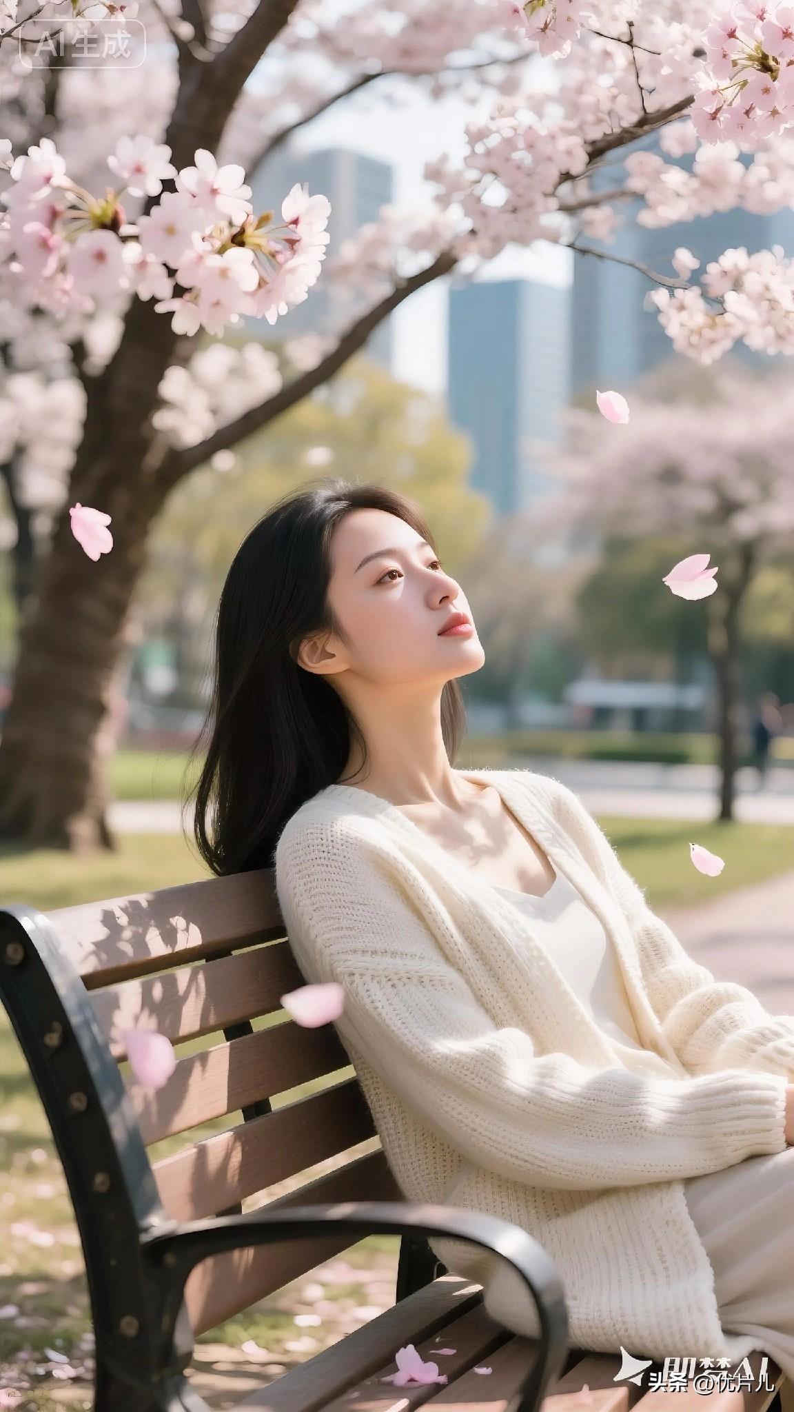 公园小憩随手拍在长椅上坐一会儿，风都是甜的。