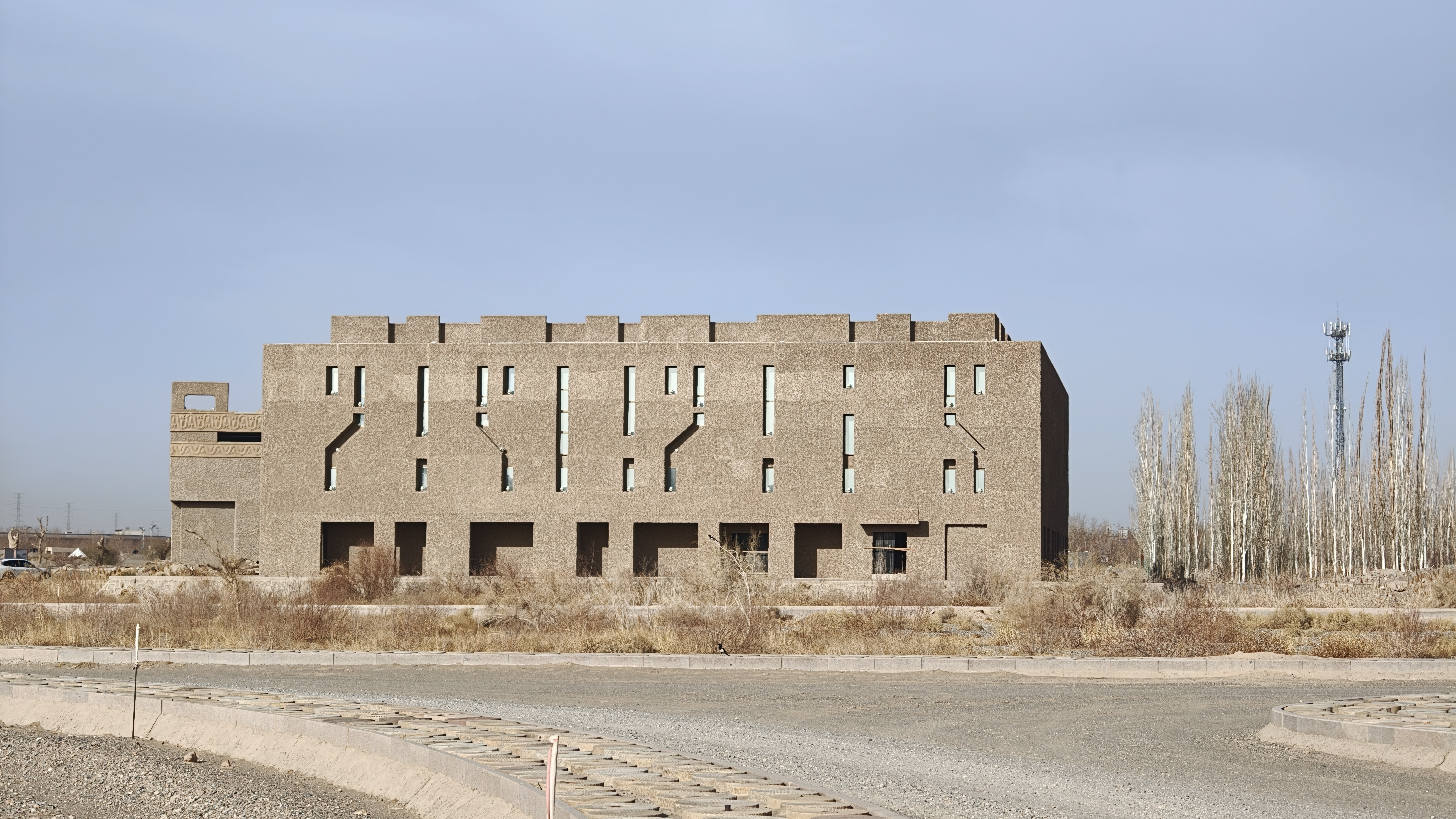 突然看到了一神秘且熟悉的符号 敦煌·敦煌文博园