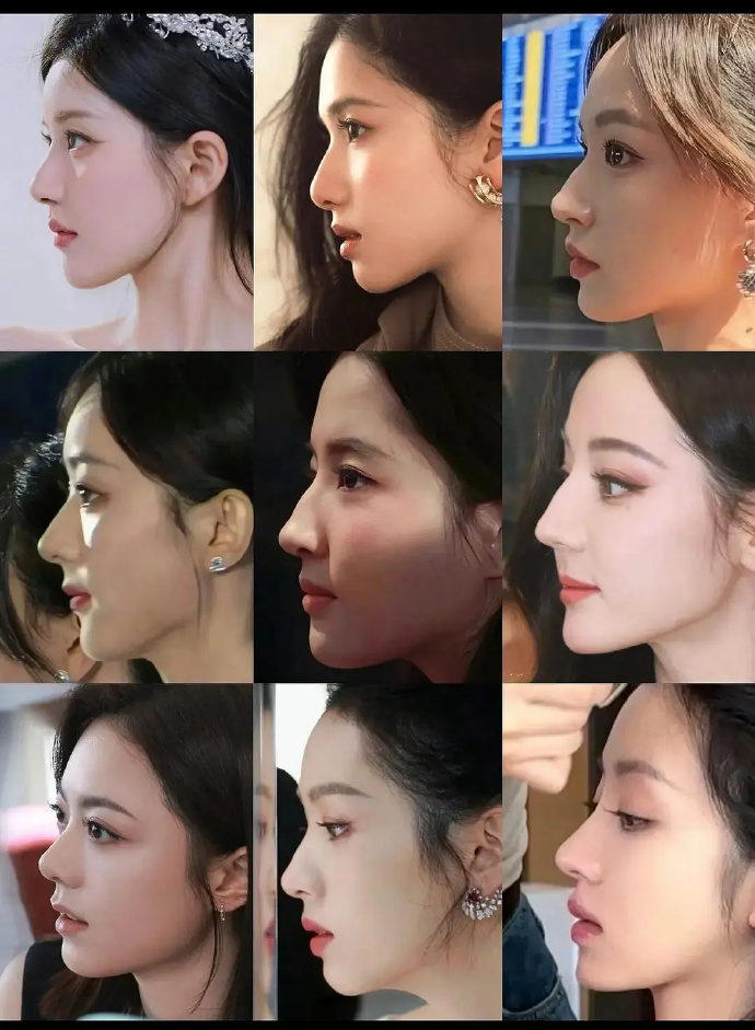 内娱女明星侧颜对比，谁的骨相最符合你的审美？ 