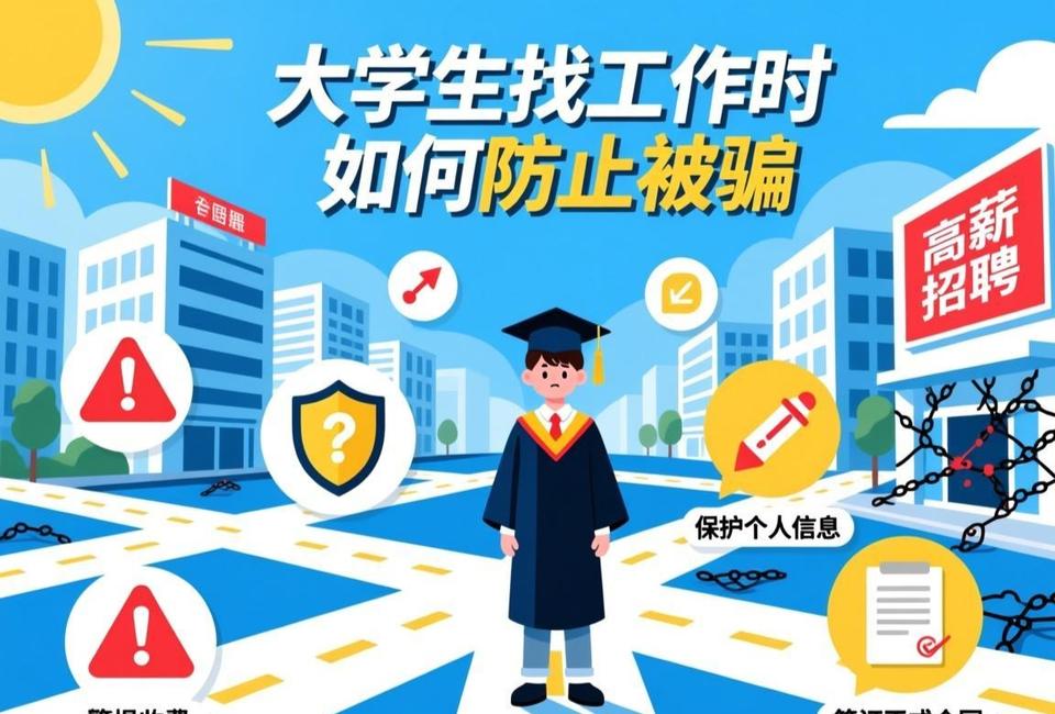 找工作确实要格外小心，尤其是刚出校园的大学生，社会经验相对较少，很容易成为不法分