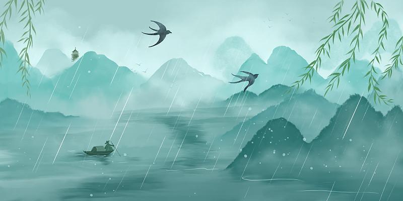 清明雨（散文诗）
 
清明的雨，总来得轻缓又绵长。
斜斜织着，漫过青瓦，沾湿阶前