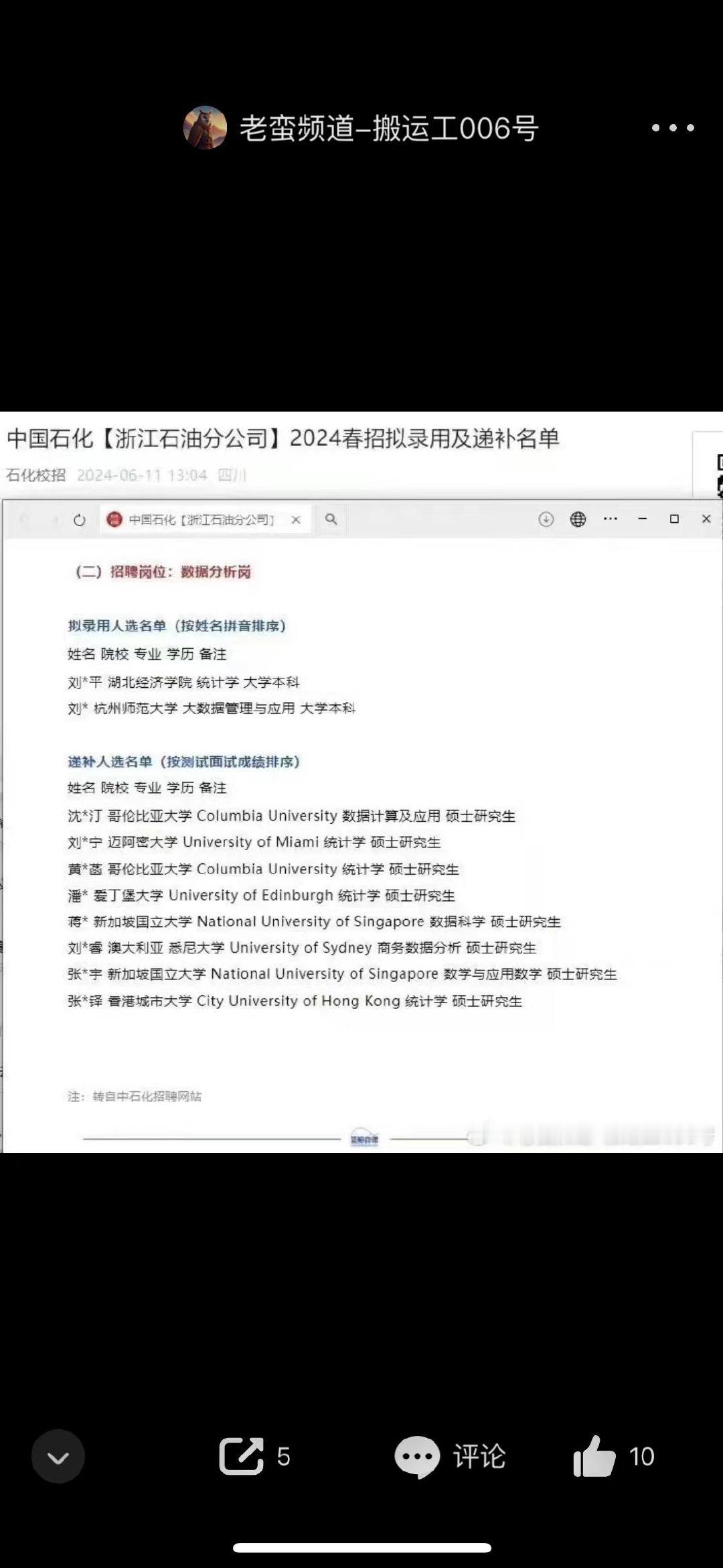 这张图传播很广，大家评价的角度不一，我看到不少人说这是国内普通本科院校比海外水硕