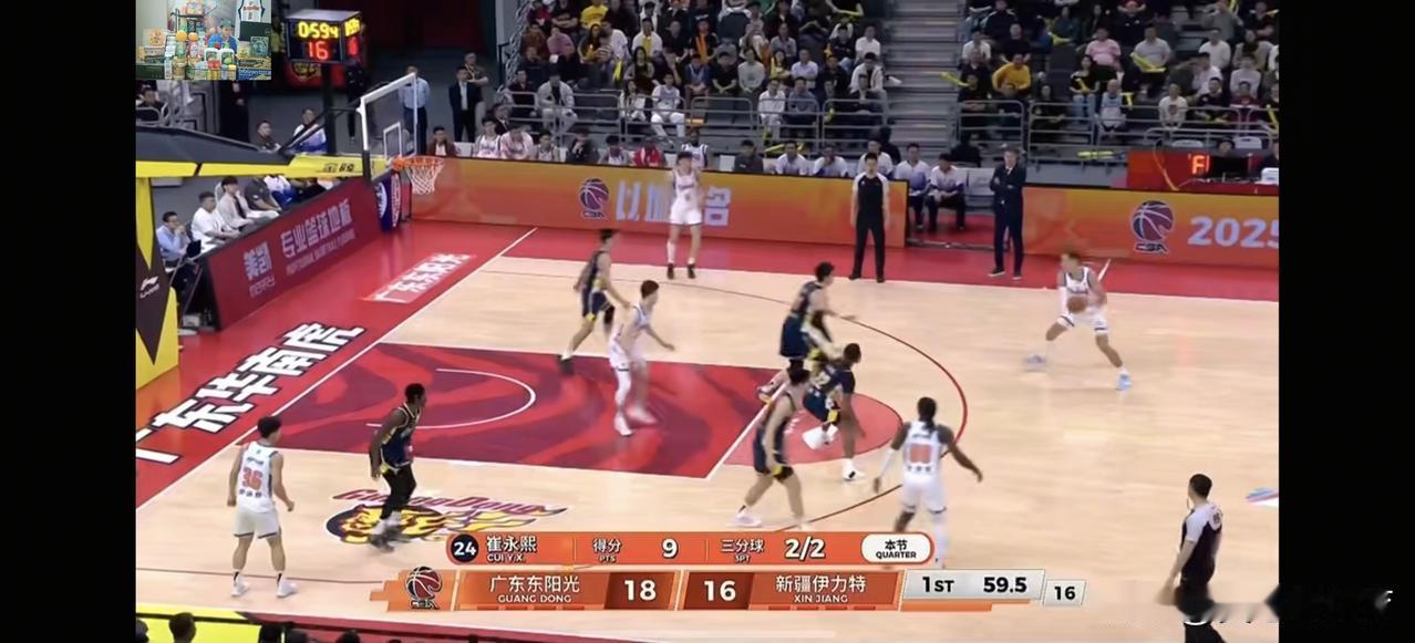 崔永熙连续两个三分，广东队反超比分[给力][给力][给力]
不给徐杰上场机会，倒