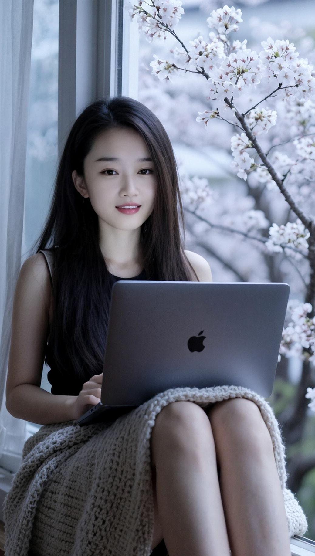 AI飘窗纯欲随拍 气质女神 穿搭 甜美女孩