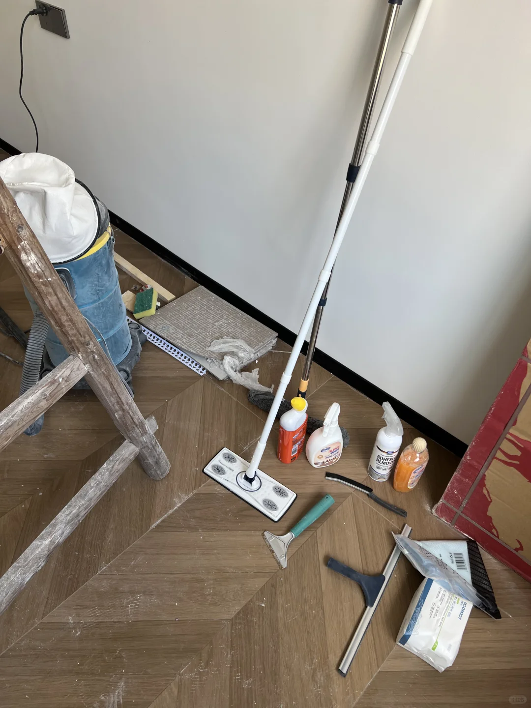开荒保洁、清洁工具该买的都买了