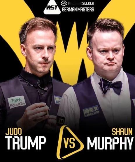 斯诺克德国大师赛决赛第一阶段结束：特鲁姆普5-3领先墨菲
​
​       北