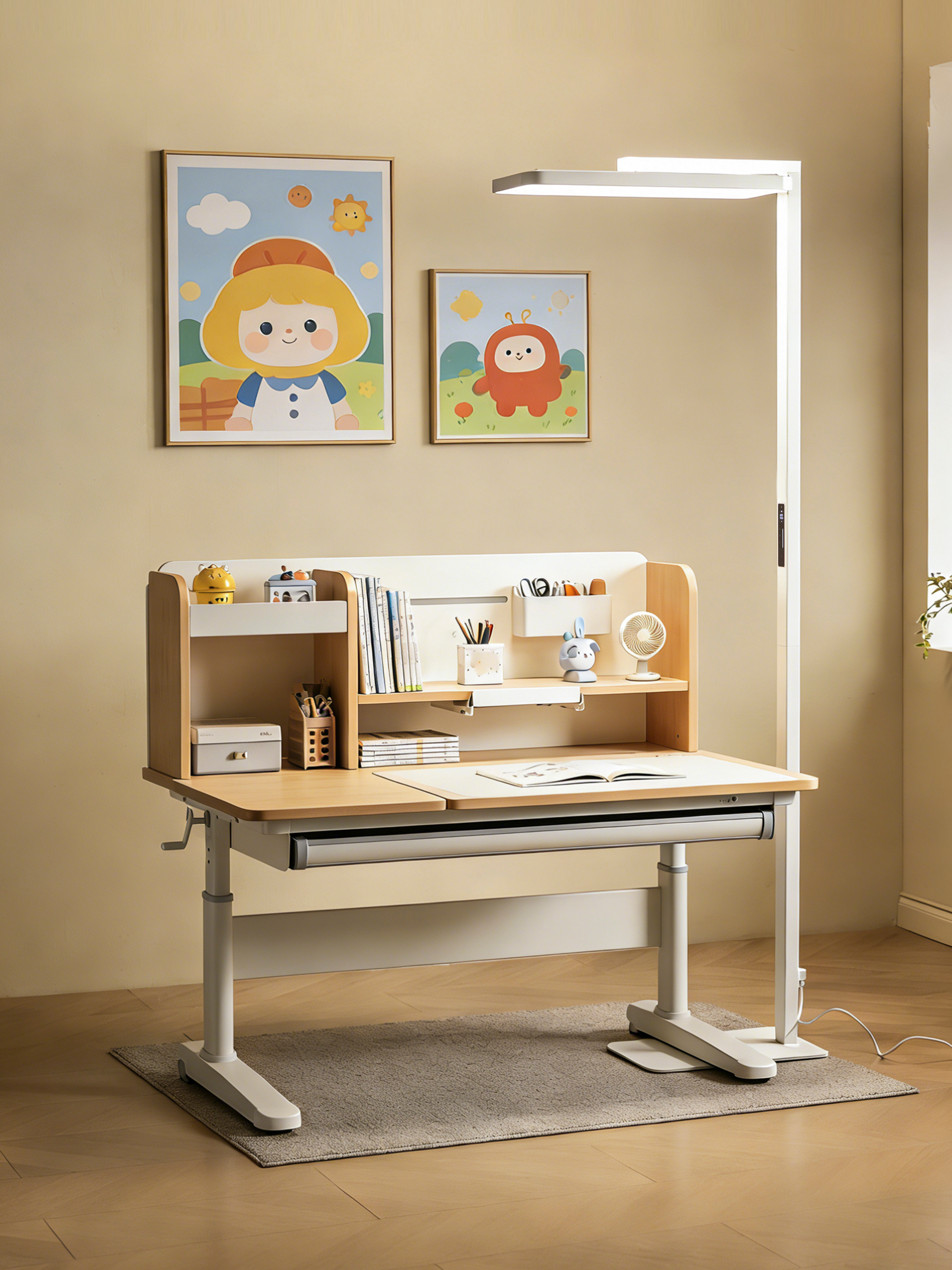 【阿B的开箱图】米家立式学习灯2 ，12700lm光通量，可旋转90°灯头，在这