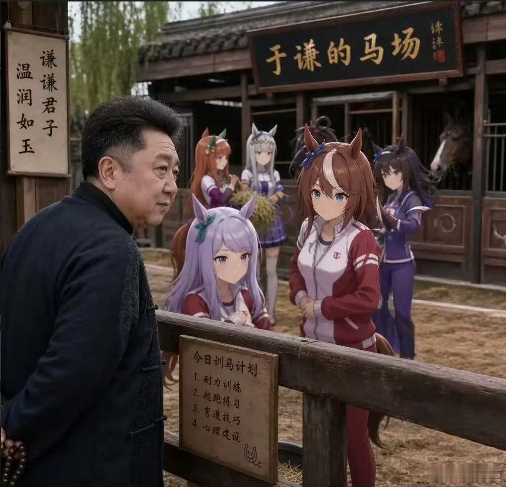 二次元赛马娘新联动太顶了谁懂捧哏大爷跳宅舞的含金量笑鼠了啊！当于谦遇到二次元就会