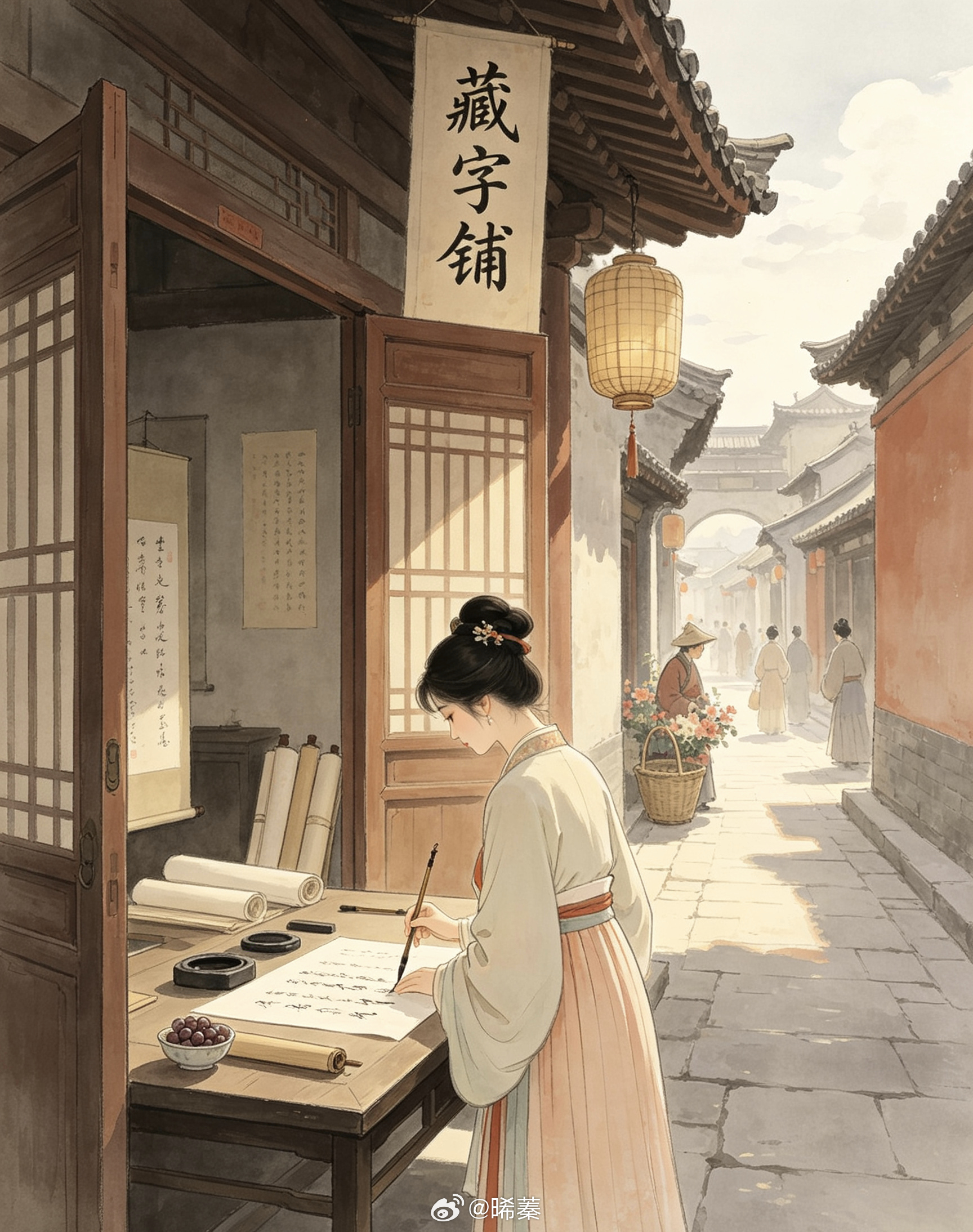 微小说大赛 ✨烟火剧场                       《笺上长安，