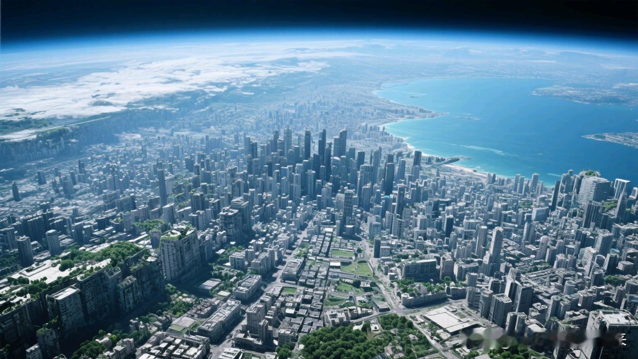 高空俯瞰地球：人类像不像藤壶？
 
今天坐飞机，从舷窗往下看，突然一个奇怪的念头