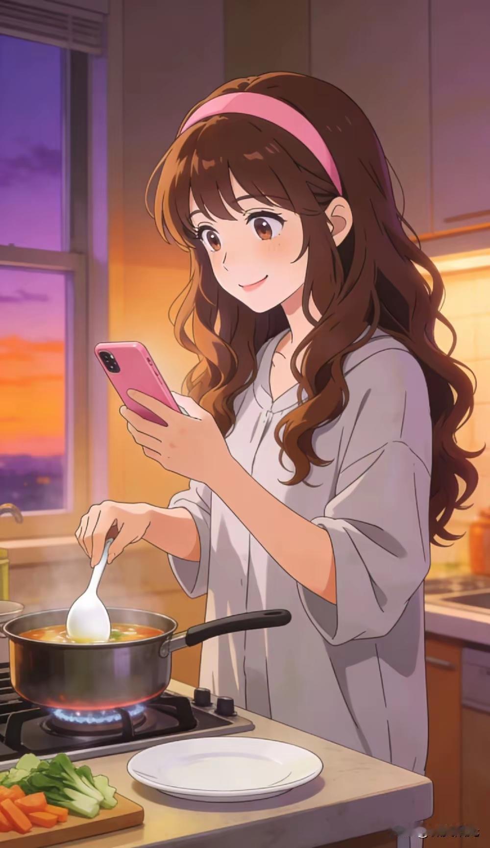 天暗得越来越早了，下午五点刚过，窗外就已经黑透了。正好老公去接孩子的那段时间，我