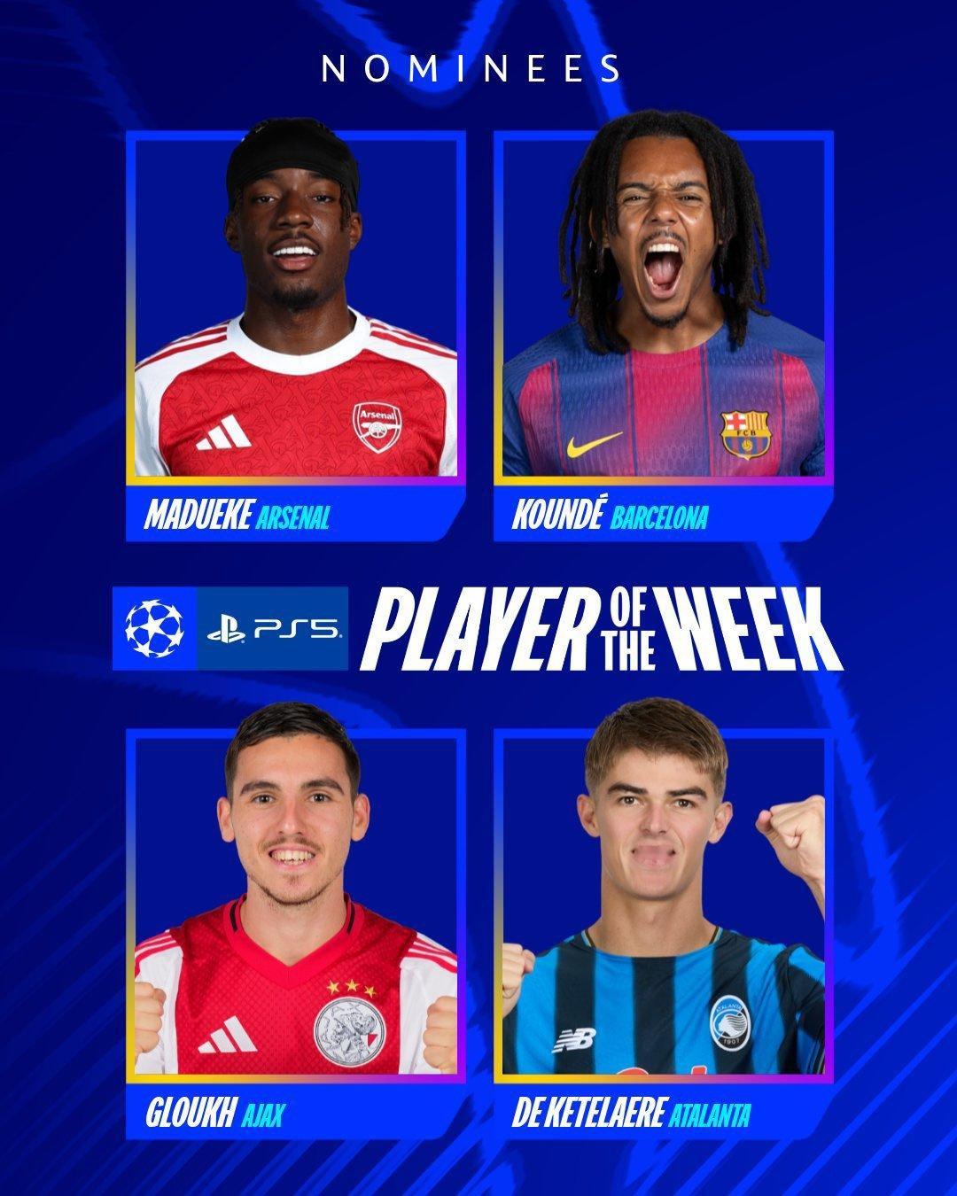 孔德入选欧冠本轮最佳球员评选。巴萨热点现场欧冠联赛