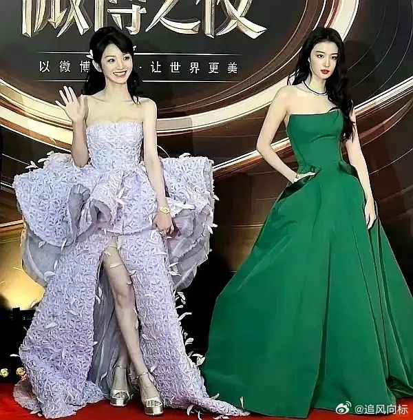 这种红毯第一眼看的就是整体头肩比➕妆造，王楚然明显好看 