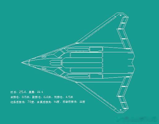 为了能让歼-36，携带1000公里级超远程空空导弹，能够携带更大尺寸的攻击武器，
