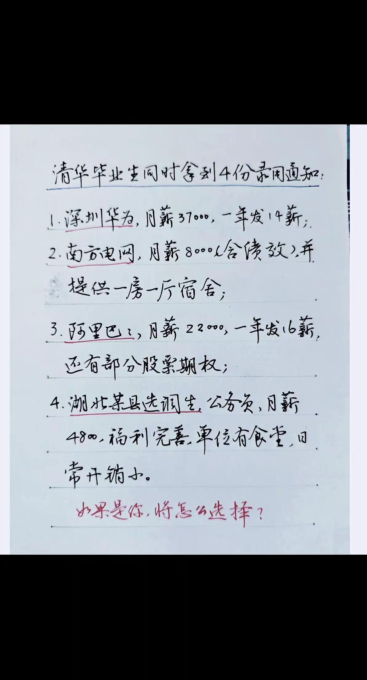 如果是你，你将怎么选择?大学生未来的出路在哪里 清华大学就业 学历的意义到底是什