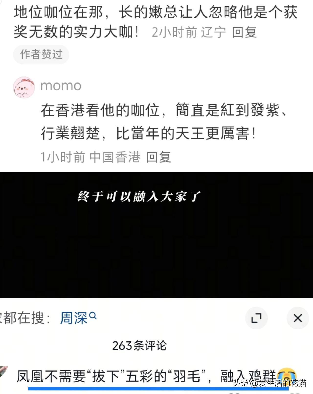 看到香港网友能说出下面的话，说明什么？说明好声音是能跨越地域、跨越偏见的。

“