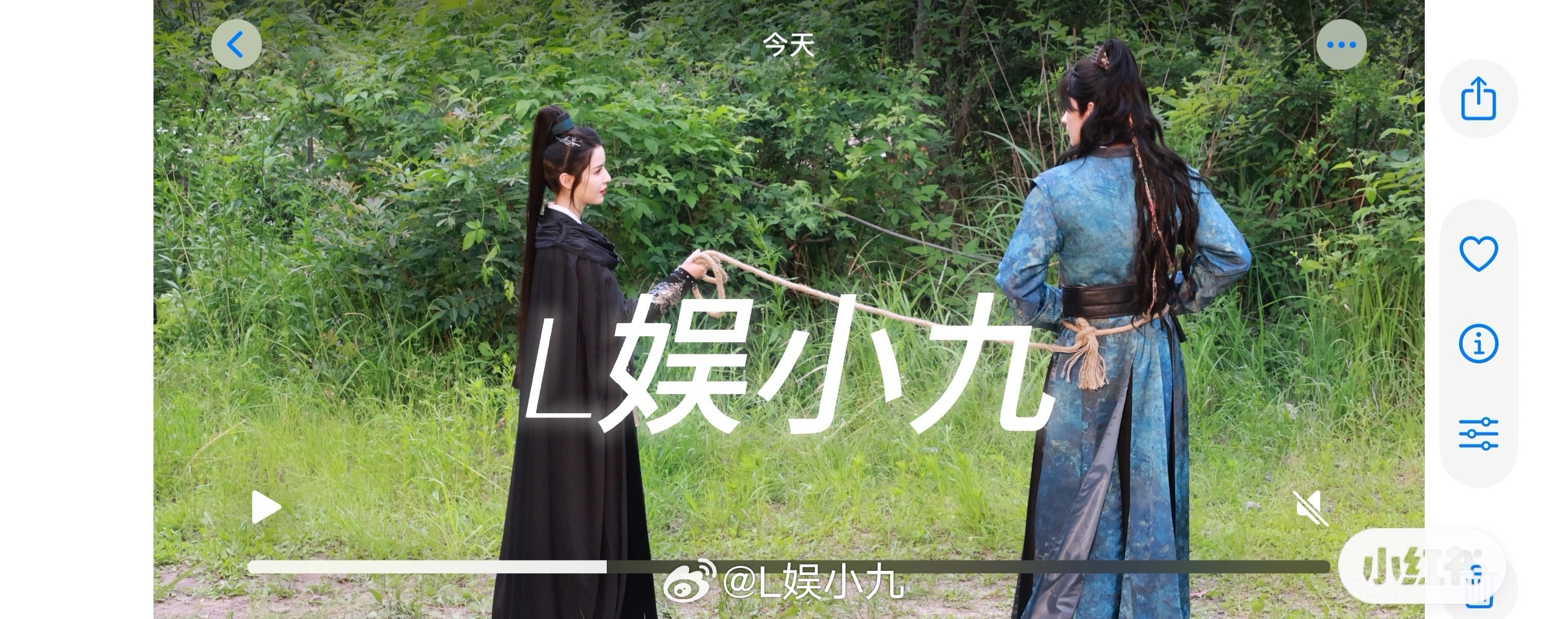 安平喜乐[超话]锦月令哈尼克孜黄俊捷 双人视频fo 动作很优雅[嘻嘻] ​​​