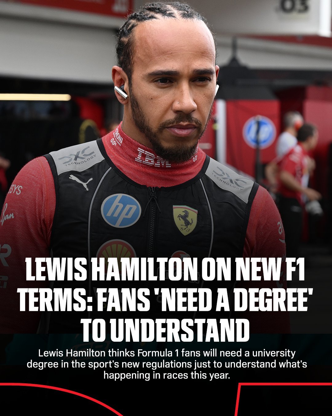 汉密尔顿认为今年新的赛车规则将同样会是一场对车迷的考验。（ESPN） 