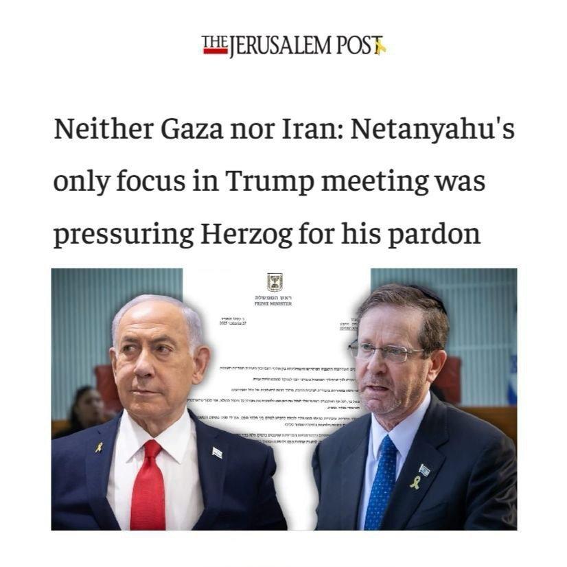 《耶路撒冷邮报》声称，内塔尼亚胡会见特朗普的主要目标是让特朗普促使以色列总统赫尔